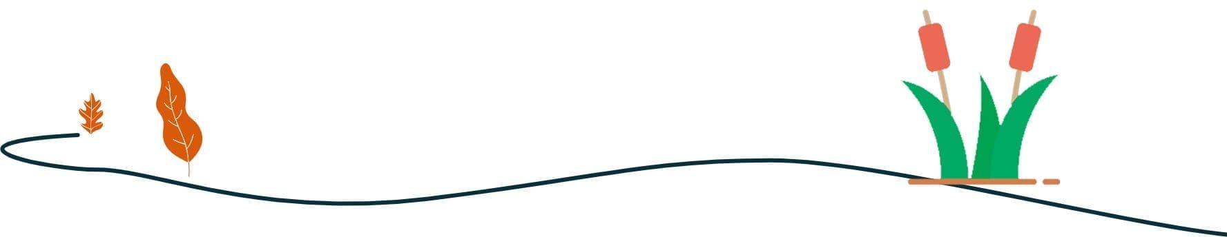 A simple, curved black line on a white background.
